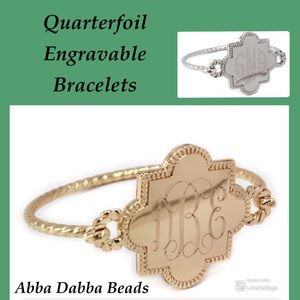 Quarterfoil Engravable Bracelets